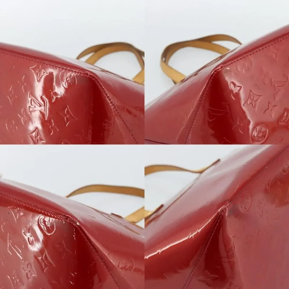 Louis Vuitton Monogram Vernis Bellevue PM Handbag Red